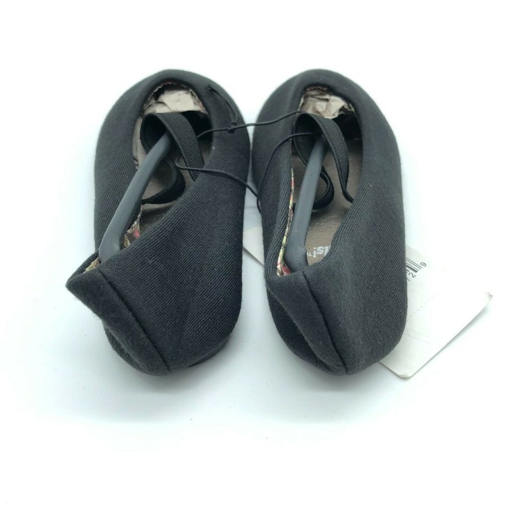 Simply Petals Toddler Girls Ballet Flats Mary Jane Faux Suede Black Size 5 - Picture 3 of 5